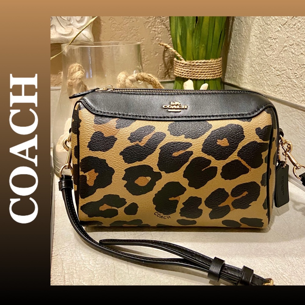 COACH 🐆 Leopard MINI BENNETT SATCHEL CROSSBODY